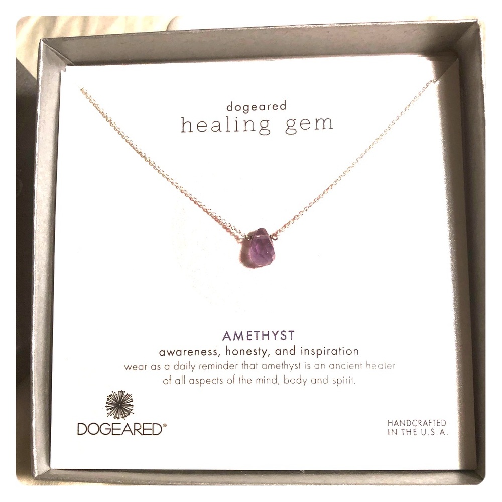Dogeared Healing Gem Amethyst Necklace